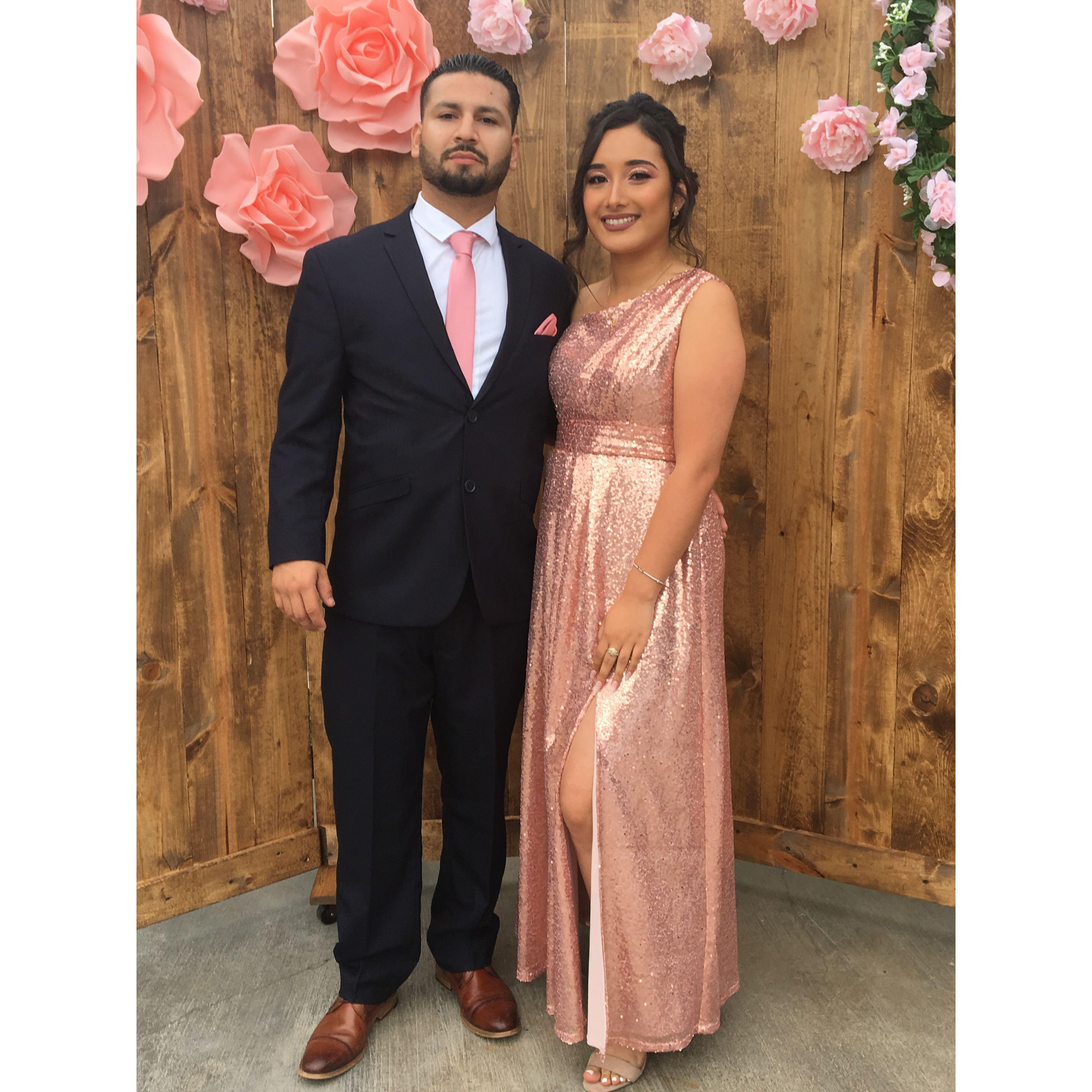 September 2019: Groomsman and Bridesmaid at a friend's wedding. <3 @ Gonzalez House, Cudahy, CA