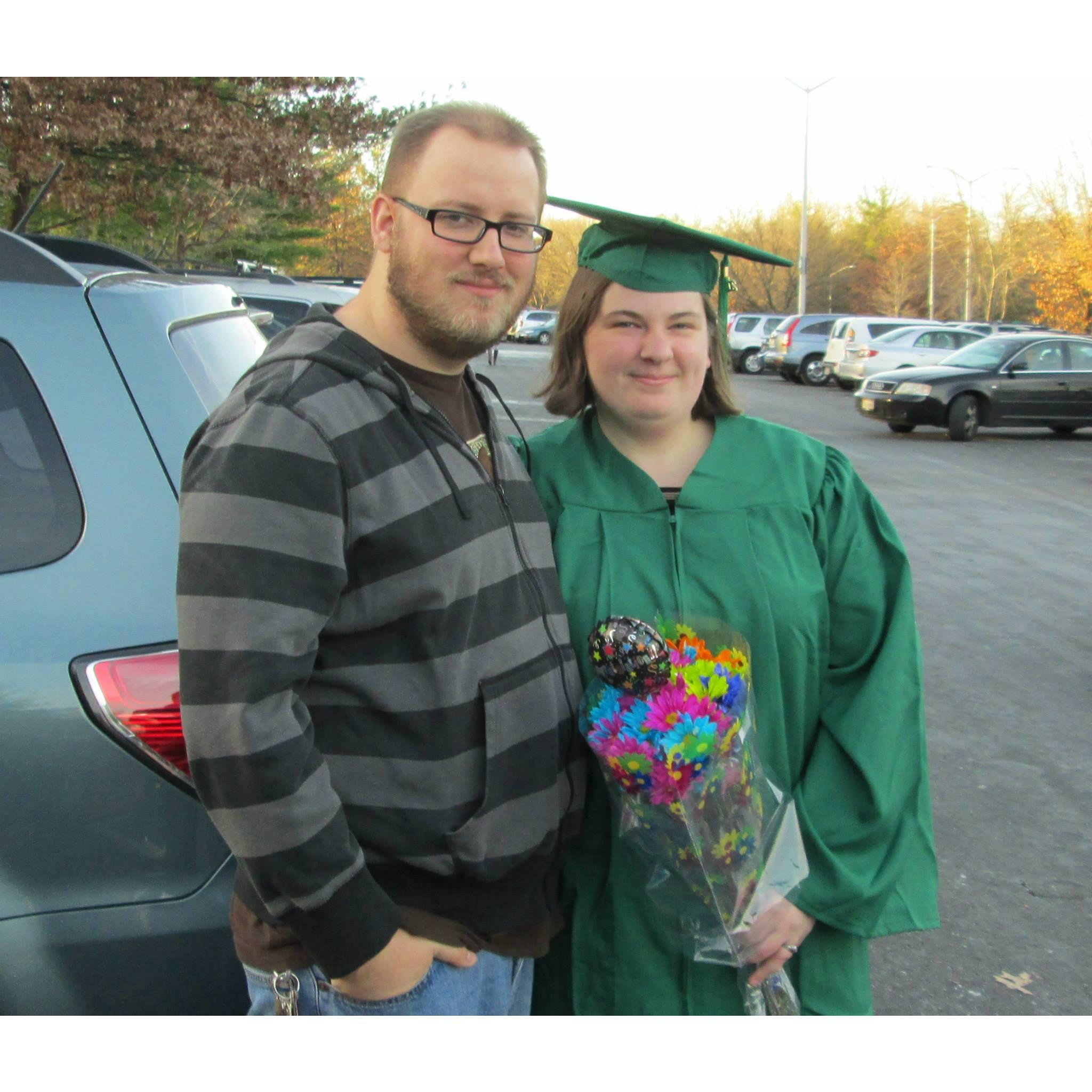Laura got her Bachelor's in English!