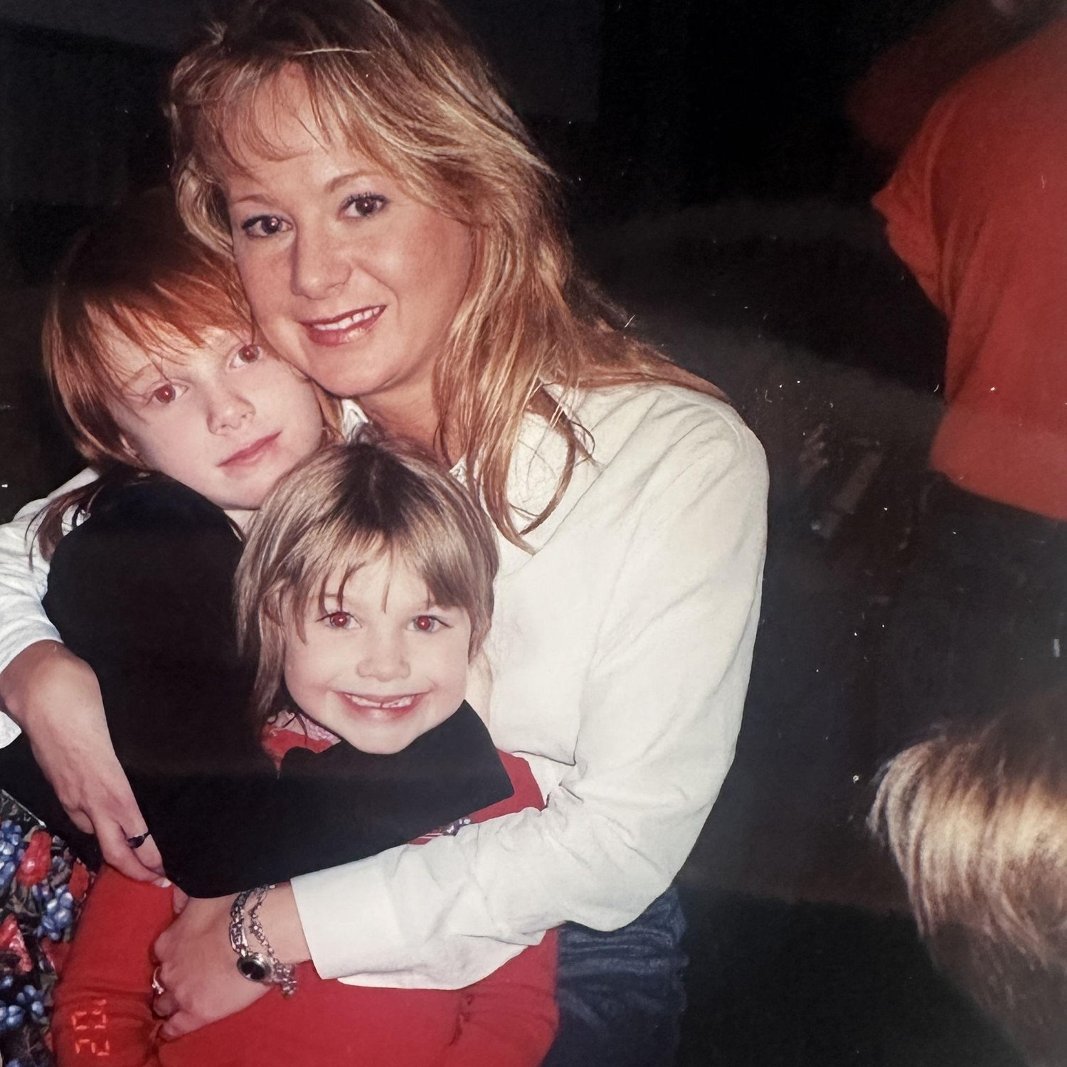 Teya's mom (Steph), Gianna, and a big ole Teya grin.