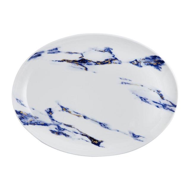 Prouna Marble Azure Large Oval Platter