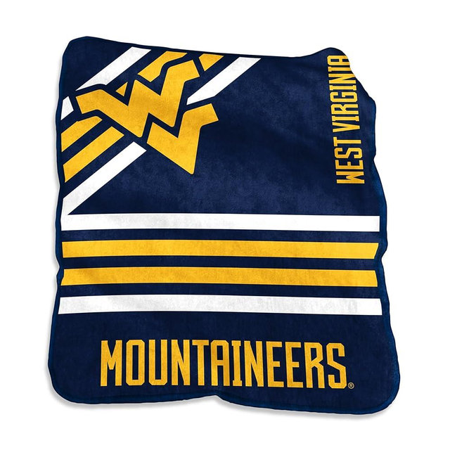 Logo Brands NCAA Raschel Throw Blanket – 50 x 60 Soft Fleece Blanket, Officially Licensed Collegiate Design, Cozy Throw for Tailgating, Game Day, & Home Décor