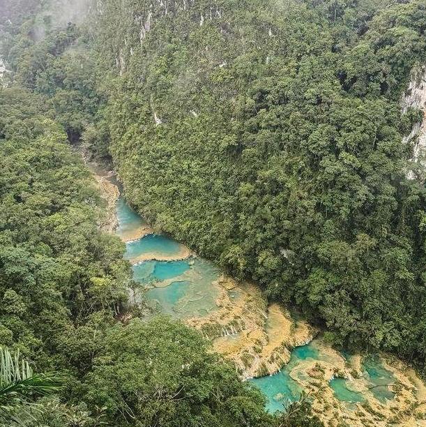 Semuc Champey from above