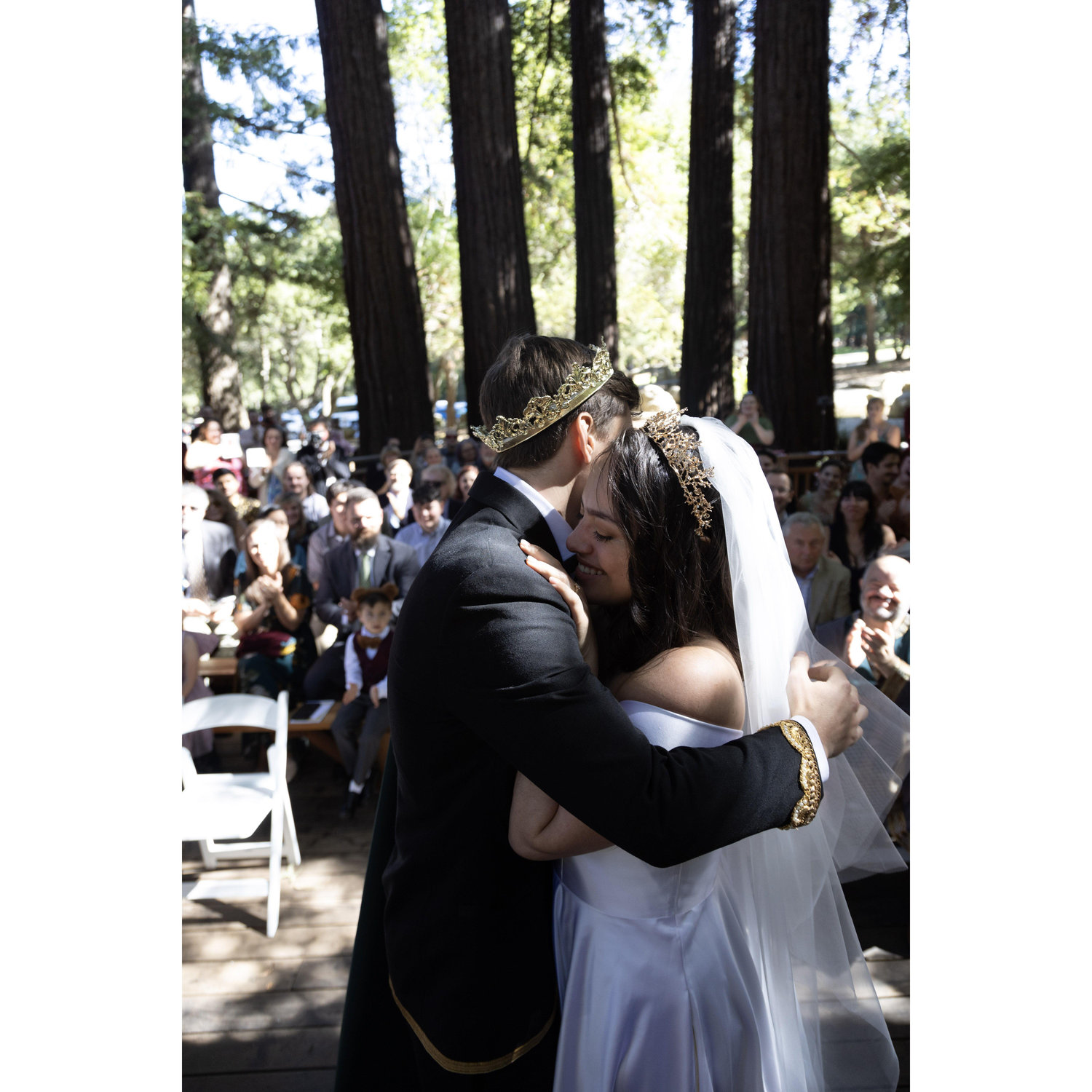 First hug as husband & wife