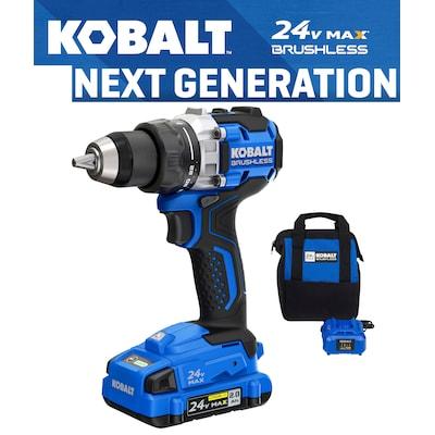 Kobalt 24-volt Max 1/2-in Metal Ratcheting Brushless Cordless Drill(1 Li-ion Battery Included and Charger Included)