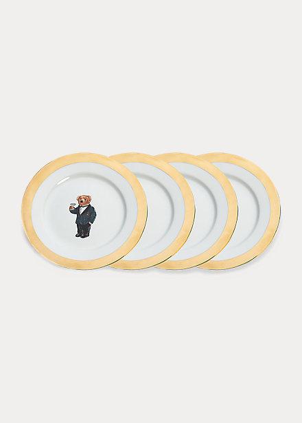 Thompson Polo Bear Dessert Plate Set