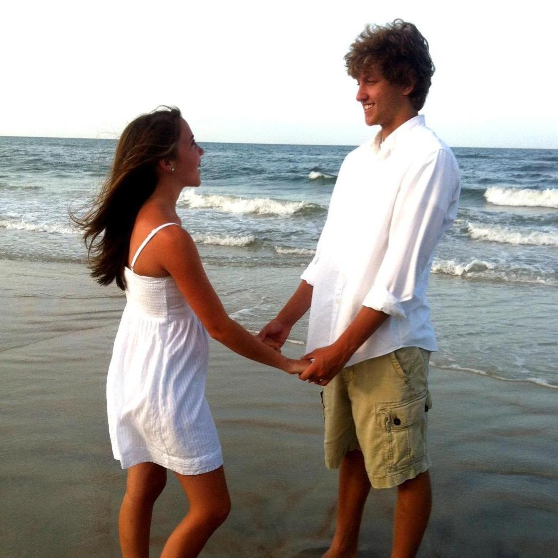 Our first beach trip 2012.