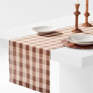 Marin Buffalo Check Table Runner