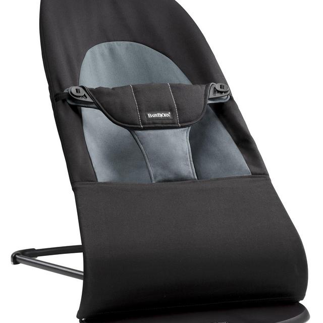 BABYBJORN Bouncer Balance Soft - Black/Dark Gray, Cotton