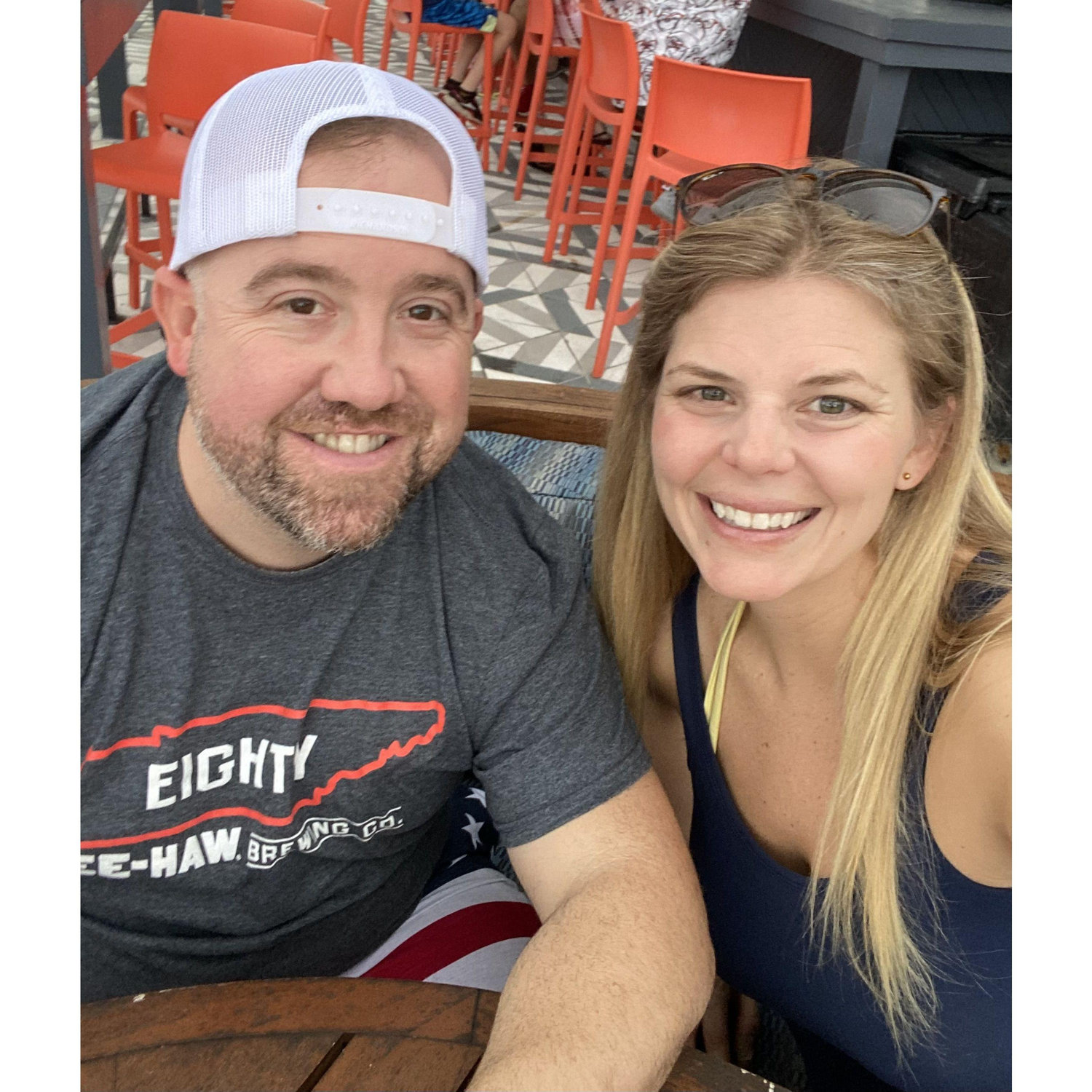 Celebrating our engagment in Fort Lauderdale