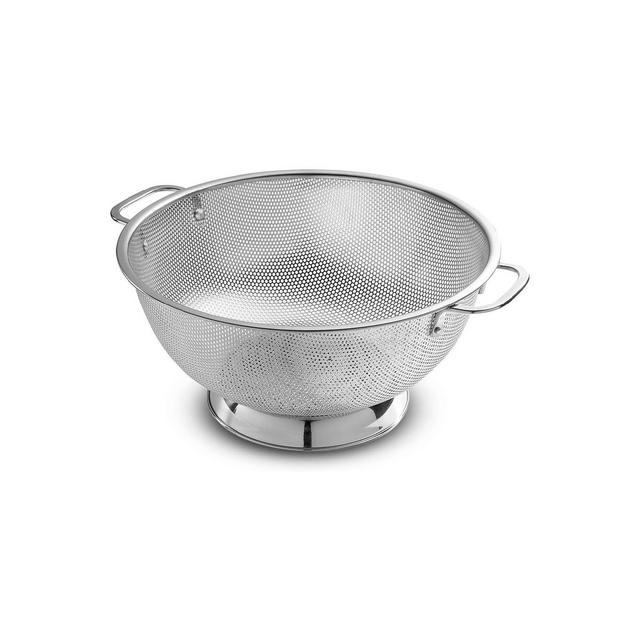 Bellemain 5 Qt Stainless Steel Colander Bowl | Handle, Kitchen Food Strainer for Pasta, Veggies & More