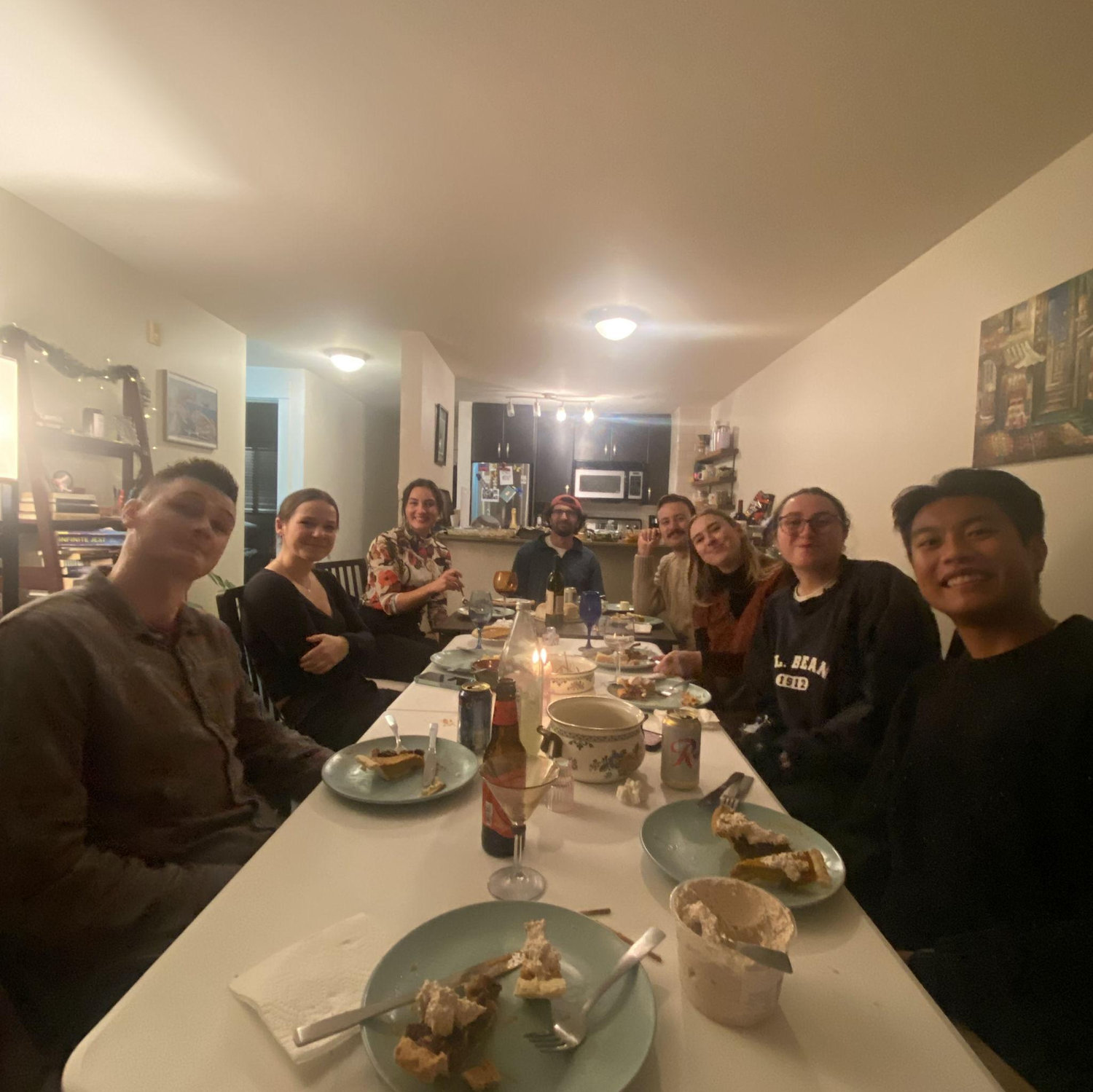 November 2023 - Rachel and Zack host Friendsgiving with their Seattle friend group