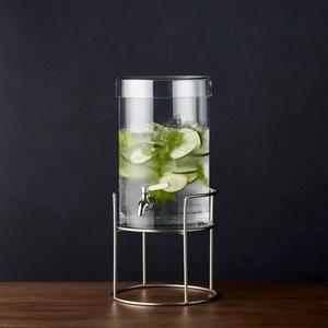Cold Drink Dispenser with Silver Stand