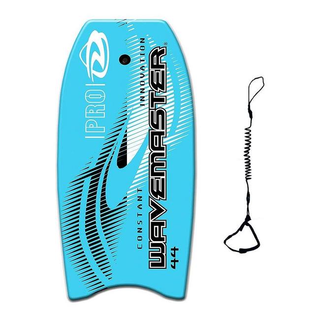 44 inch Body Board Ultimate Wavemaster Pro Bodyboard, Super EPS Core Boogie Board with Pro Quality Wrist Leash