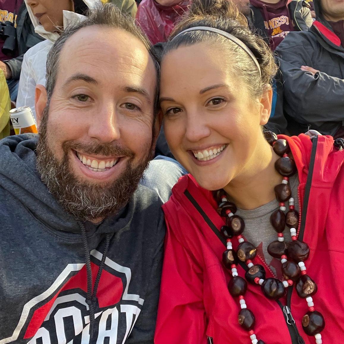 Adam and Erin's first Ohio State Football game against Minnesota in MN (2021)