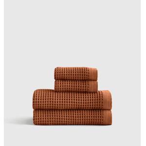 Organic Turkish Waffle Bath Towel Bundle, Terracotta
