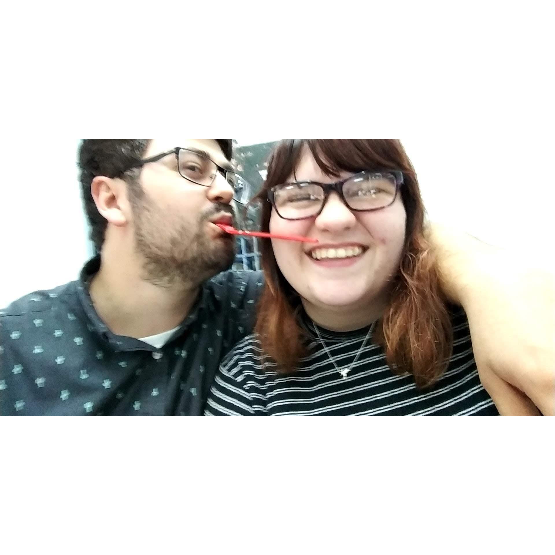 A picture from our first anniversary - October 7th, 2018.