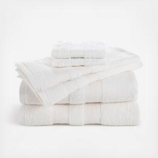 Clean Essentials Solid Low Lint 6-Piece Towel Set
