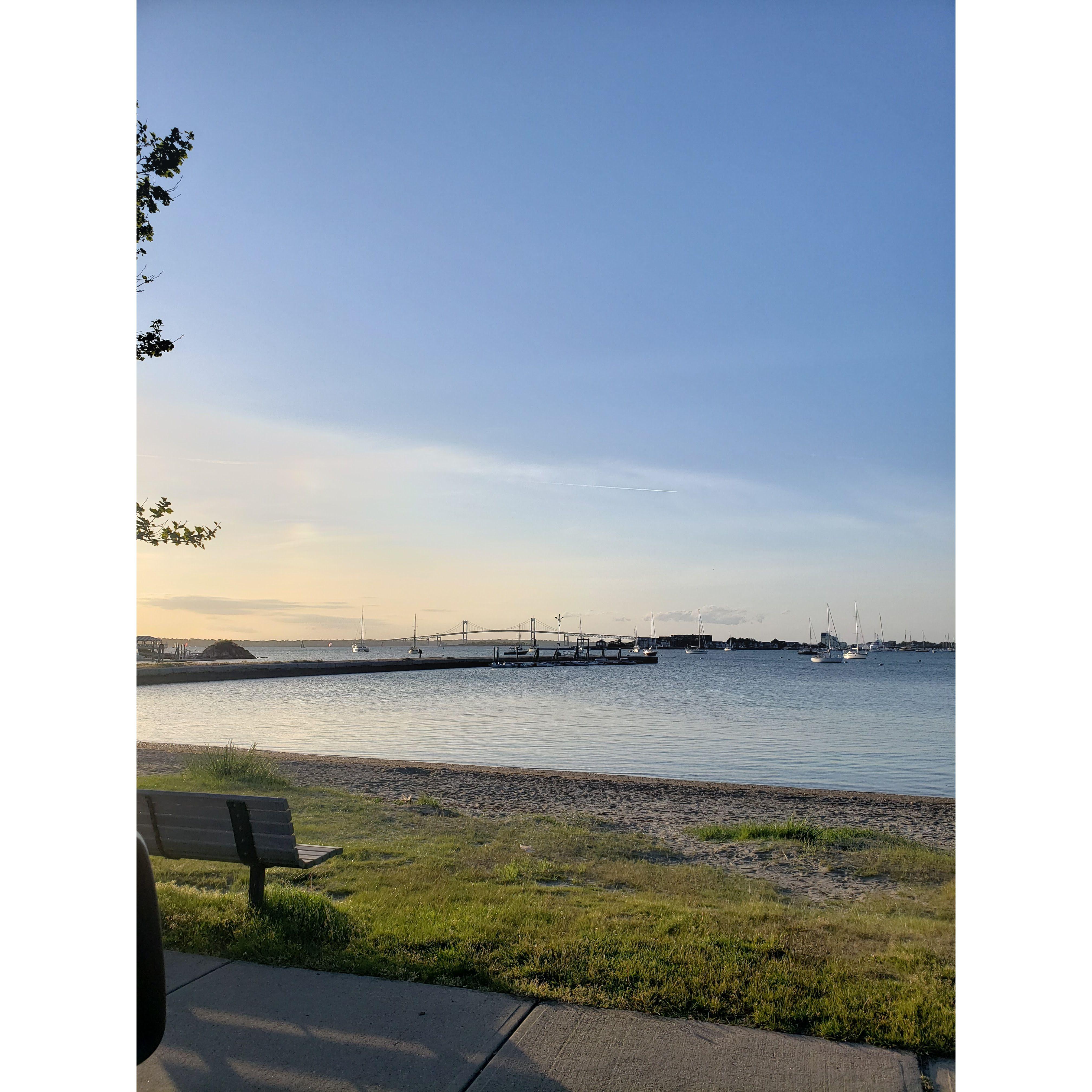 View from our 2nd Date at Fort Adams in RI
