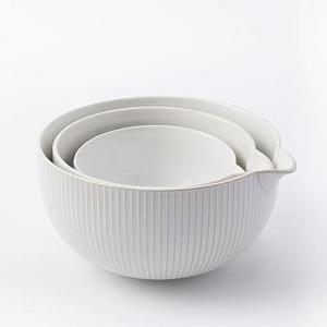 Textured Mixing Bowls, Assorted Set of 3