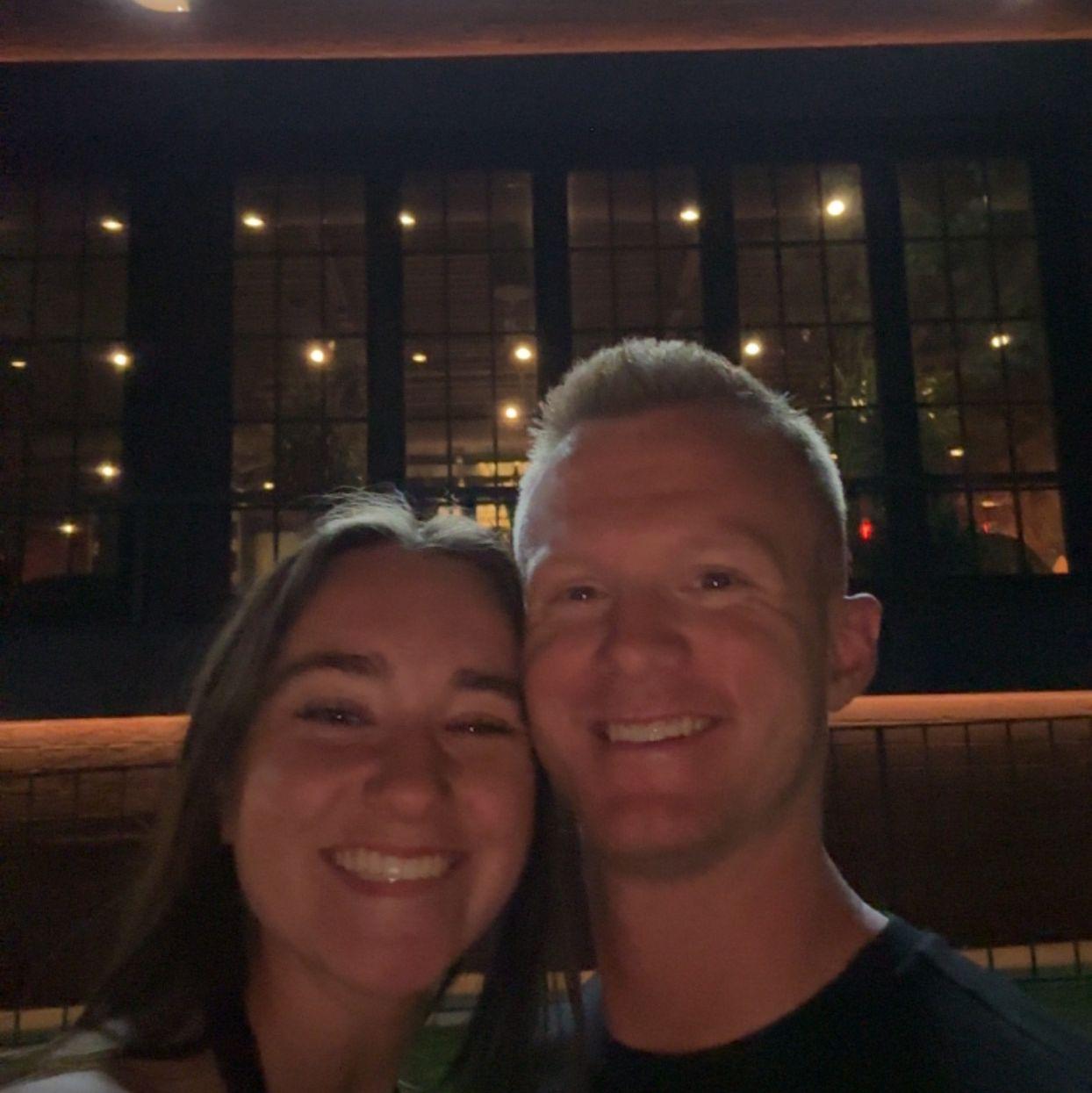 After our first date at The Puttery in Charlotte!