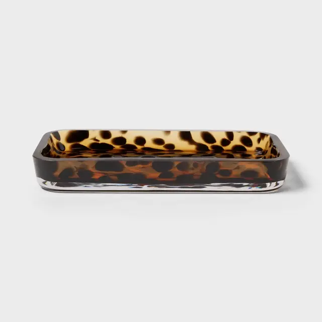 Colored Glass Tortoise Bath Tray - Threshold™