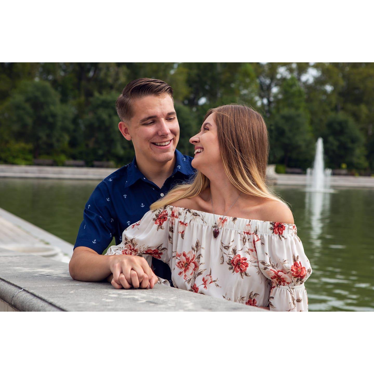 Our first couple photoshoot at Forest Park
