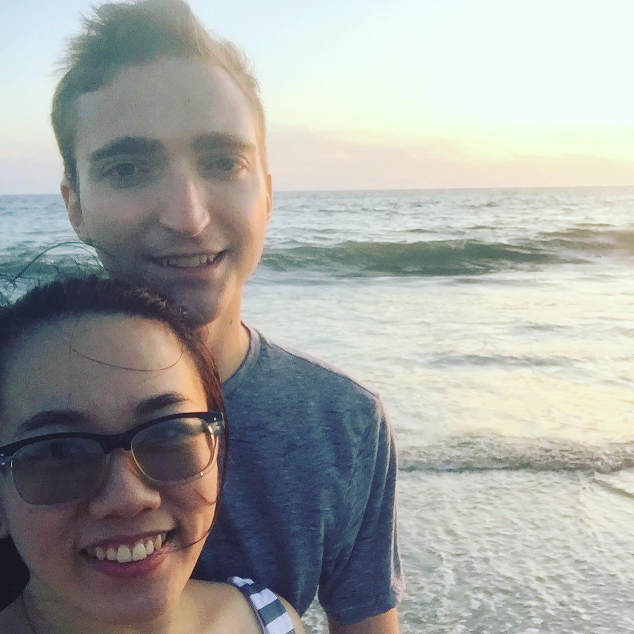 September 2019: a beach day for Leslie's birthday