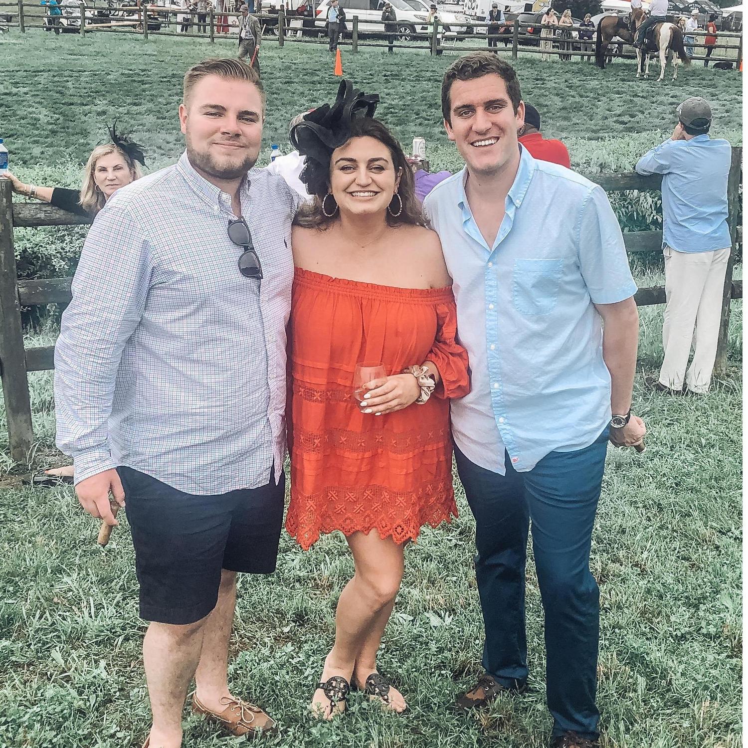 John, Connor's best man, joined us at Steeplechase to celebrate Connor's birthday!