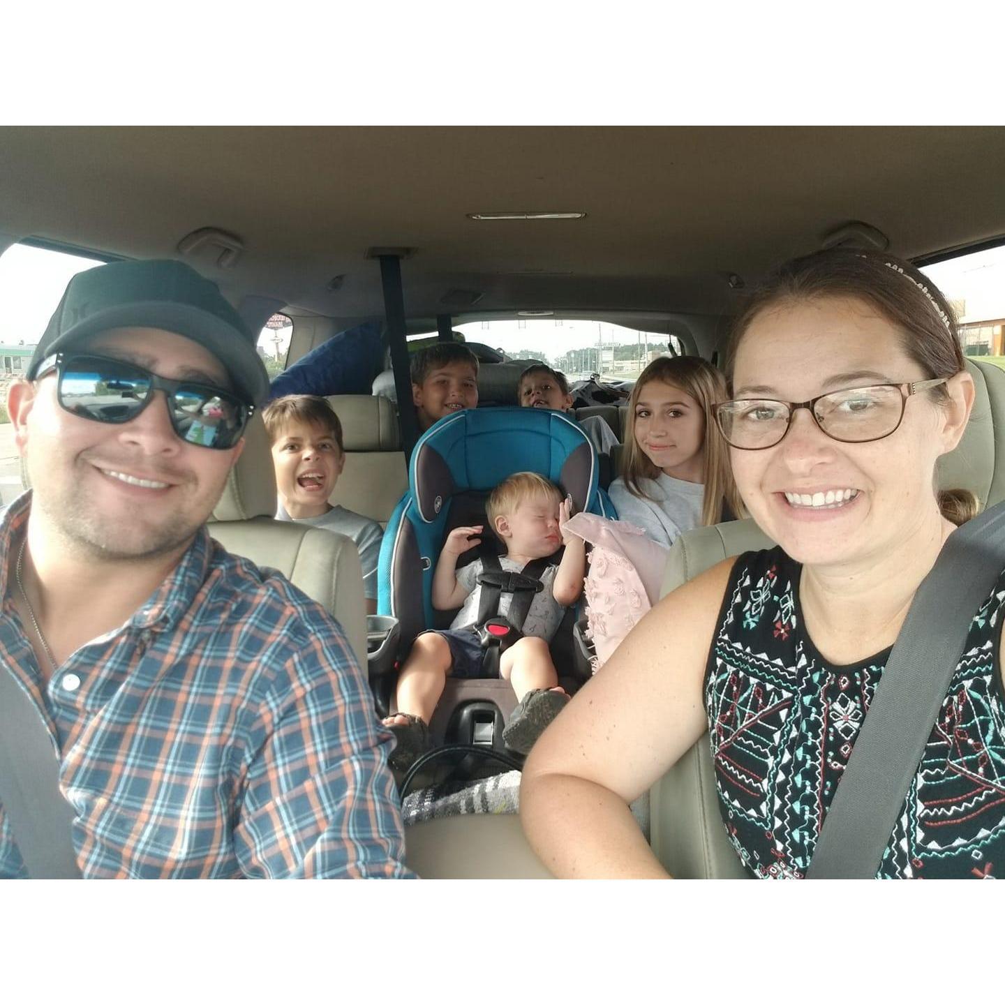 Camping trip for Keegan's birthday party weekend