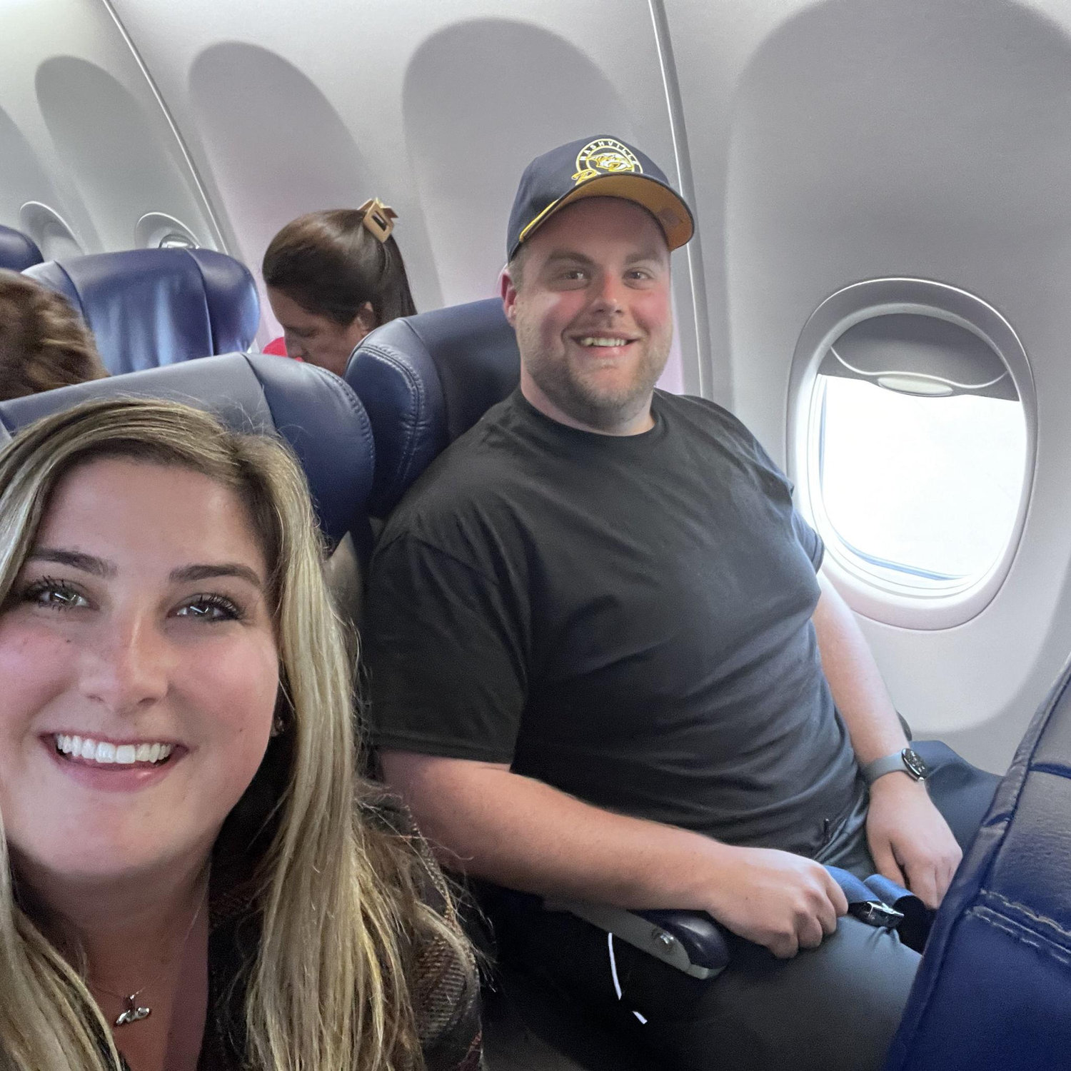 Cade's first flight!