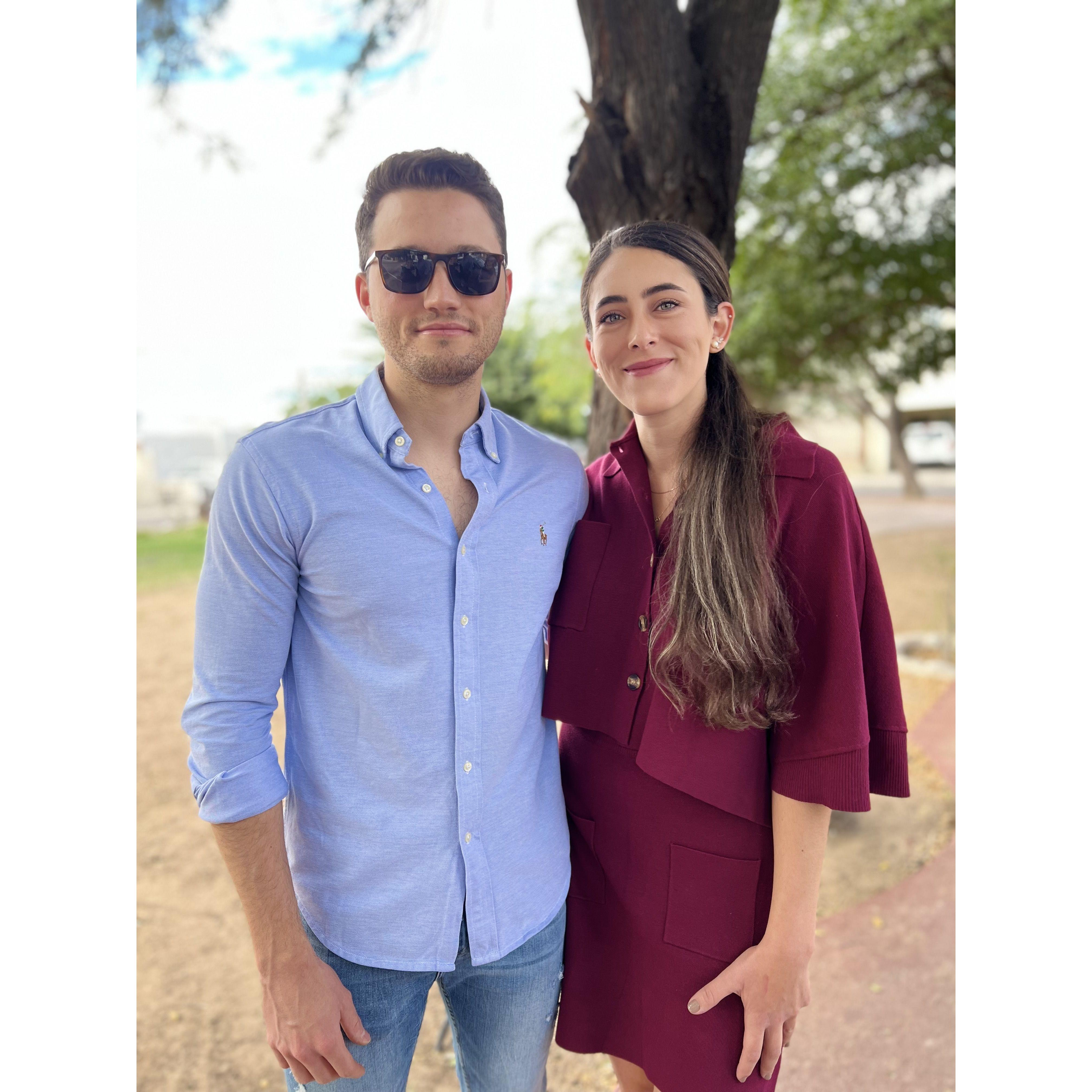 December 2021 - looking nicer than usual to head to Silvana and Alex's wedding in Hermosillo.
