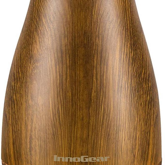 InnoGear Essential Oil Diffuser, Upgraded Diffusers for Essential Oils Aromatherapy Diffuser Cool Mist Humidifier with 7 Colors Lights 2 Mist Mode Waterless Auto off for Home Office Baby, Bronze