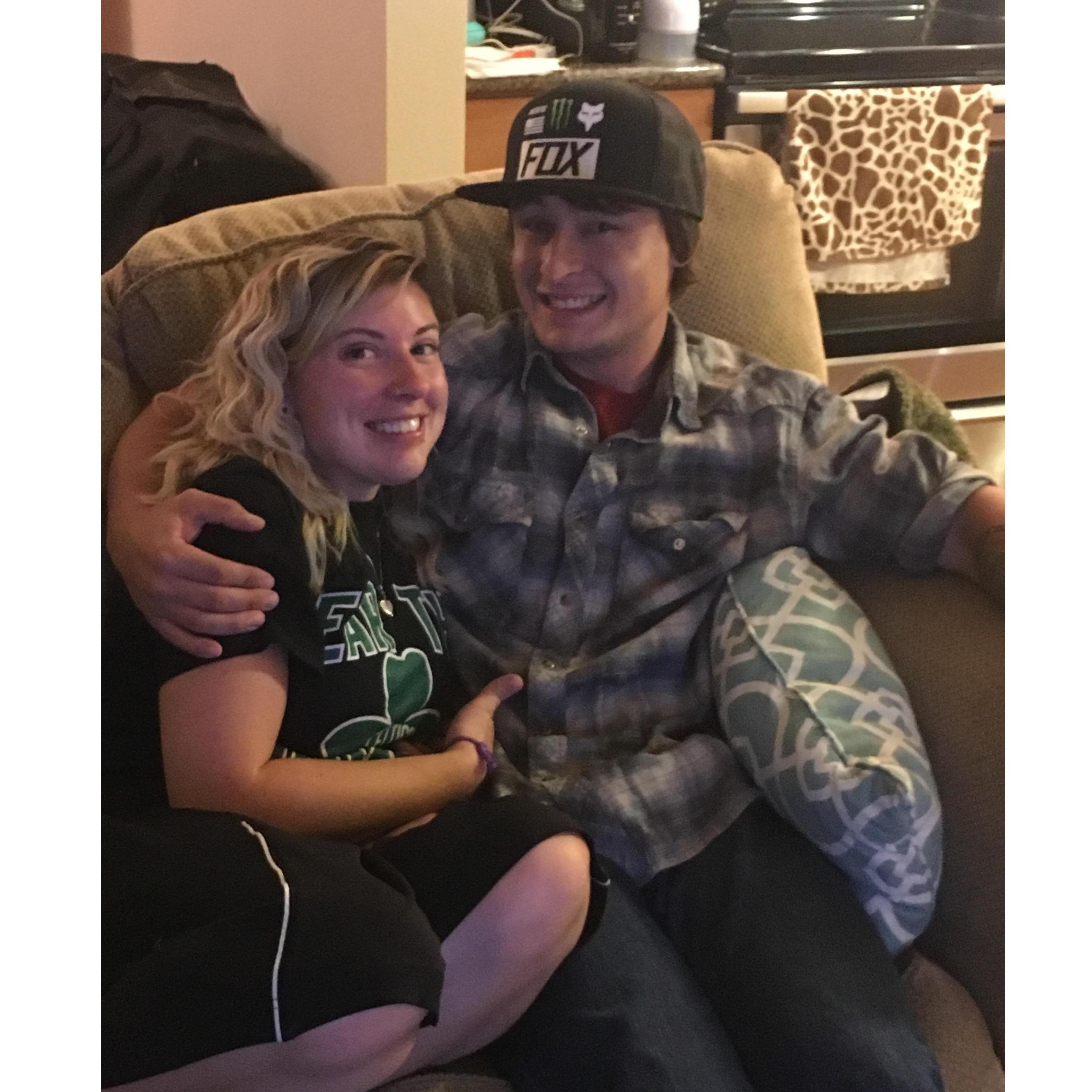 Our first picture taken together
