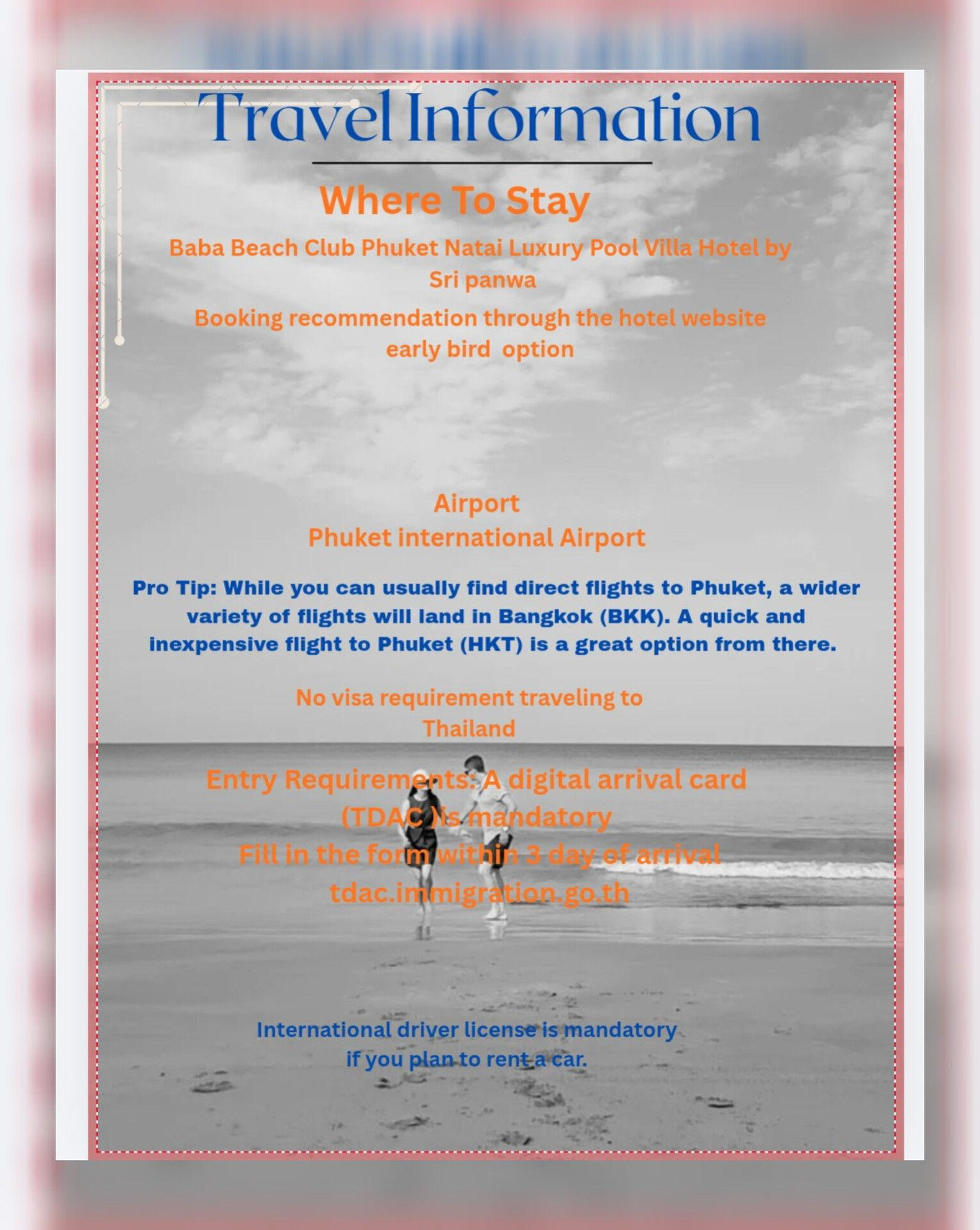 The Wedding Website of Tommy Warren and Mai SARZOTTI