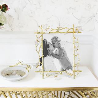 Butterfly Ginkgo Gold Photo Frame