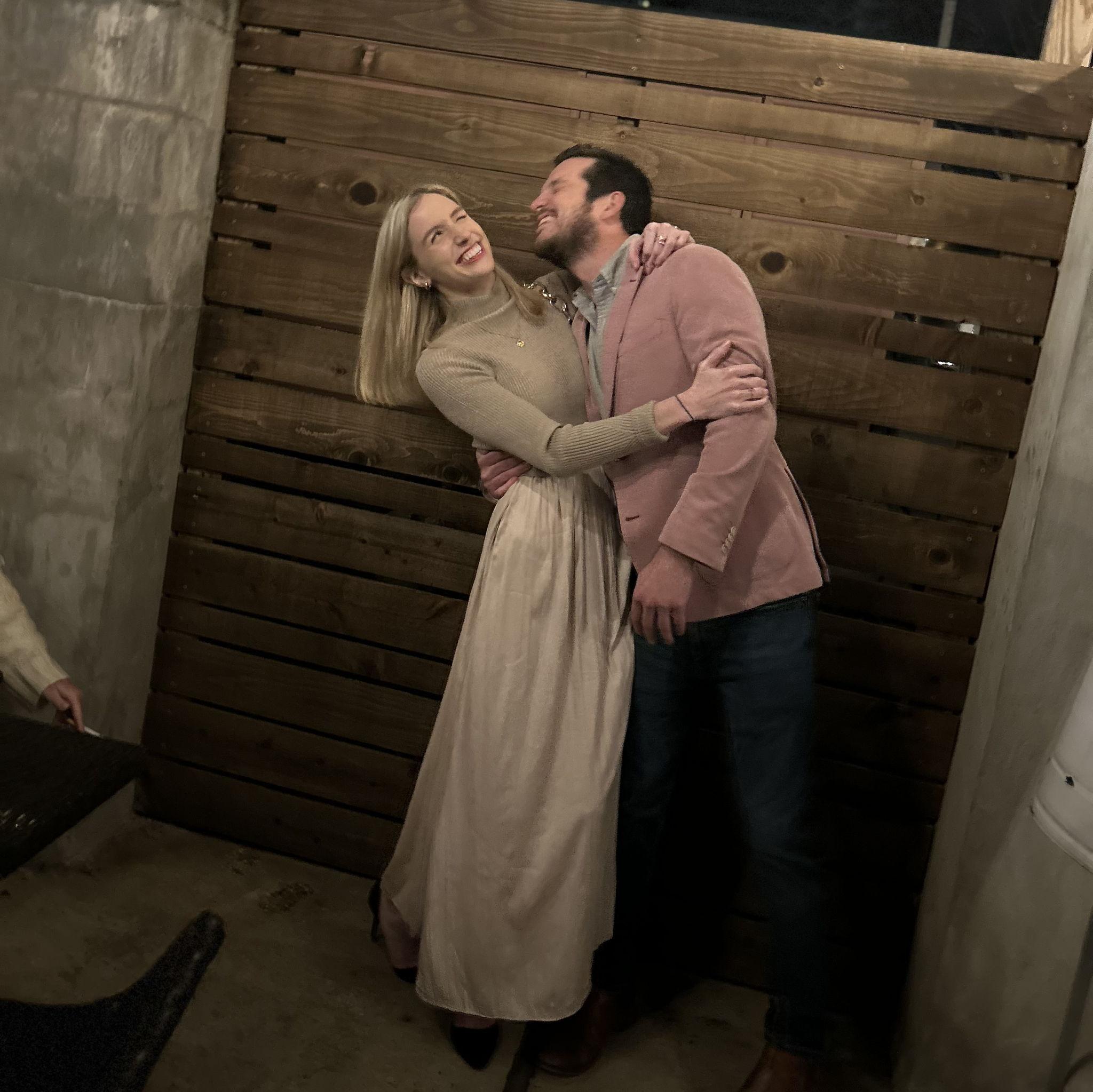 2022 - Our first office Christmas party together! "Crazy" in love