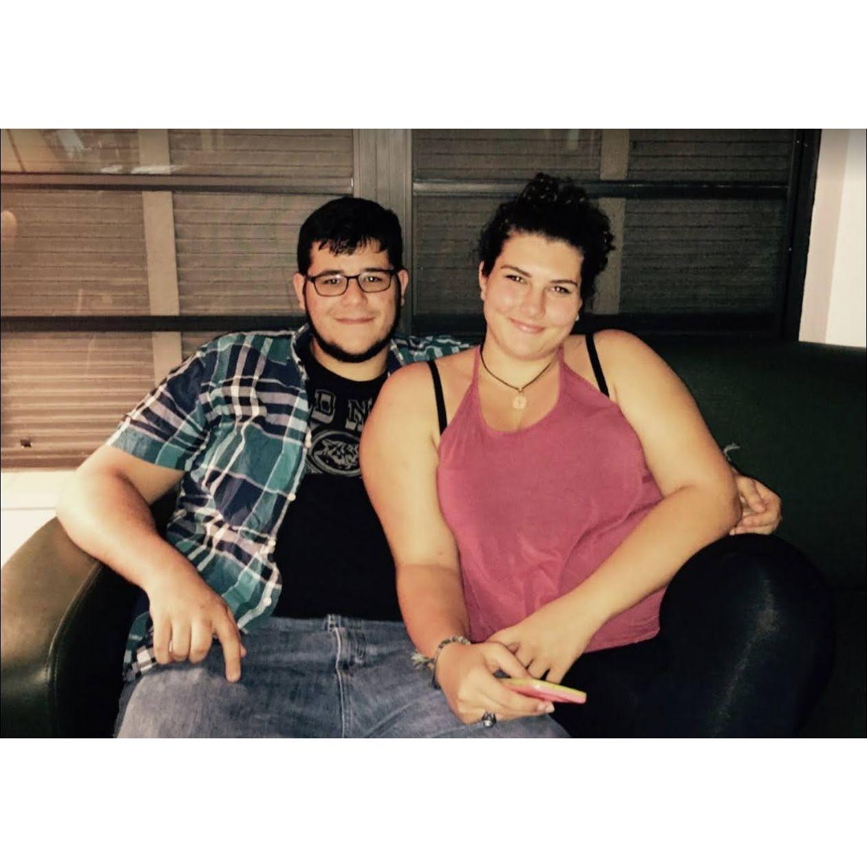 Zach's first time meeting Christa's family, Summer 2017