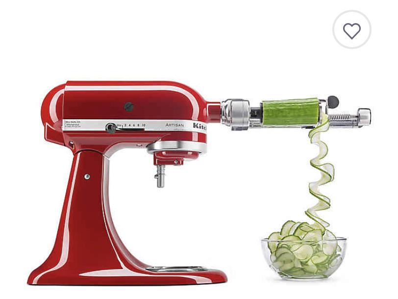 KitchenAid® 5-Blade Spiralizer with Peel, Core, and Slice Stand Mixer Attachment