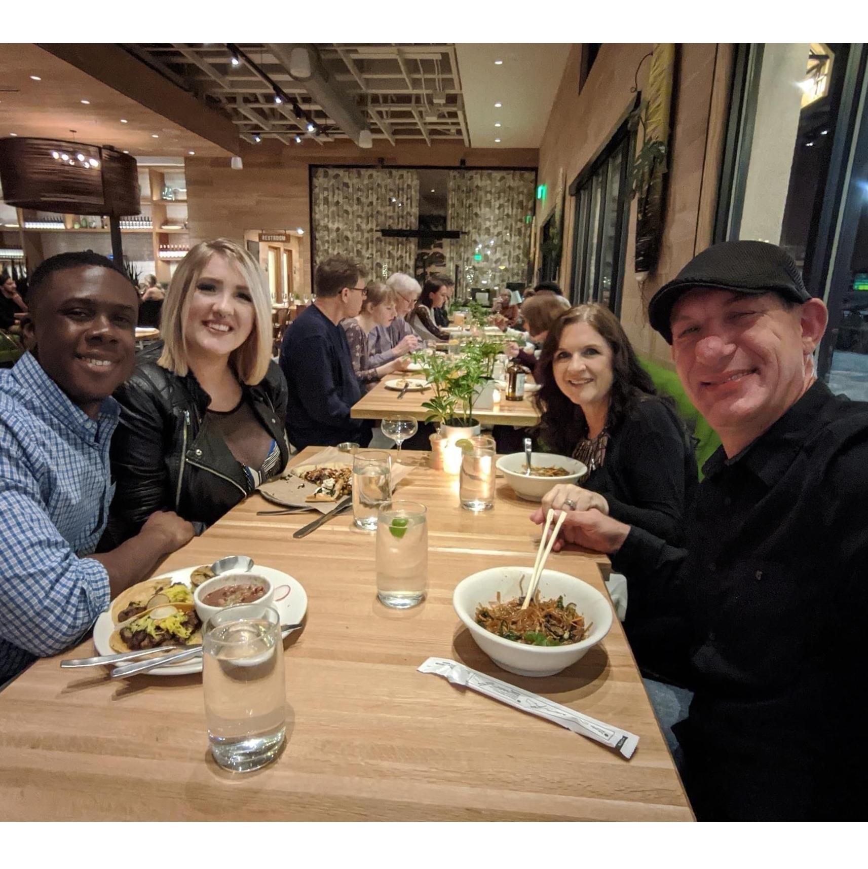 The first time Joey met Nicole's parents – 12/31/2019