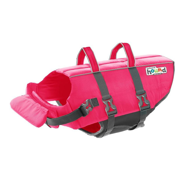 Outward Hound Granby Splash Pink Dog Life Jacket, XL