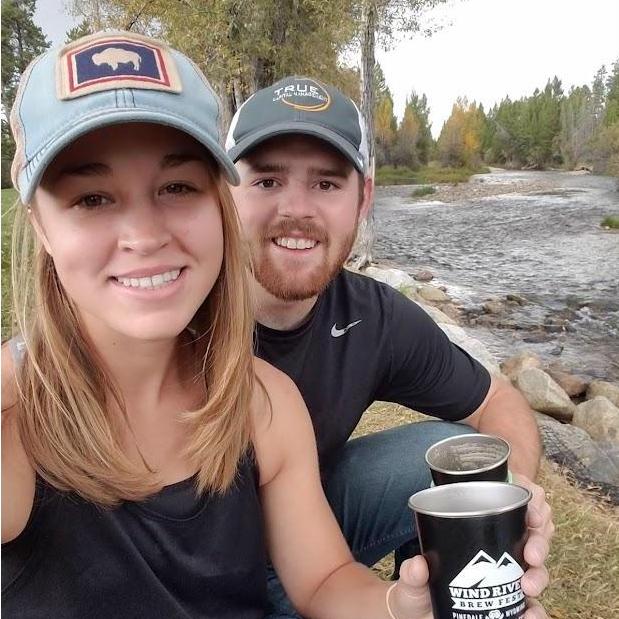 Our first picture together - at the Pinedale Brewfest