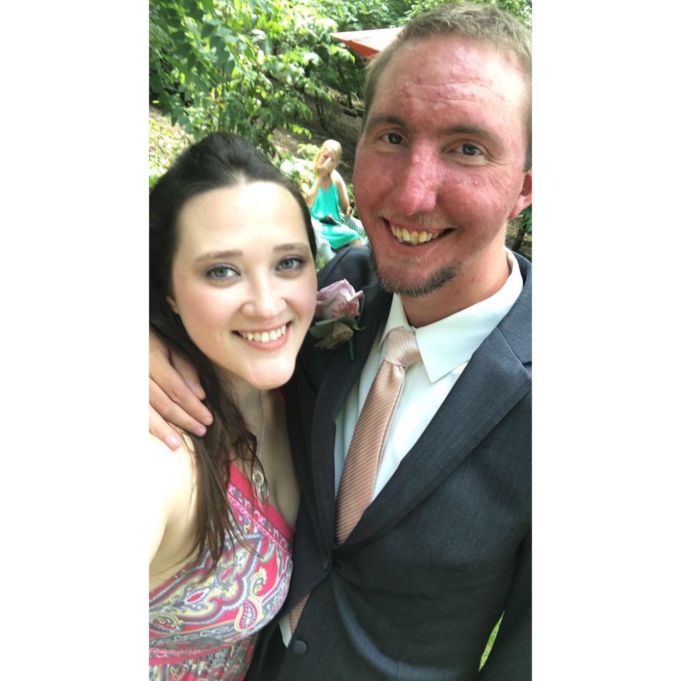 Celebrating Zach and Ashely's wedding!