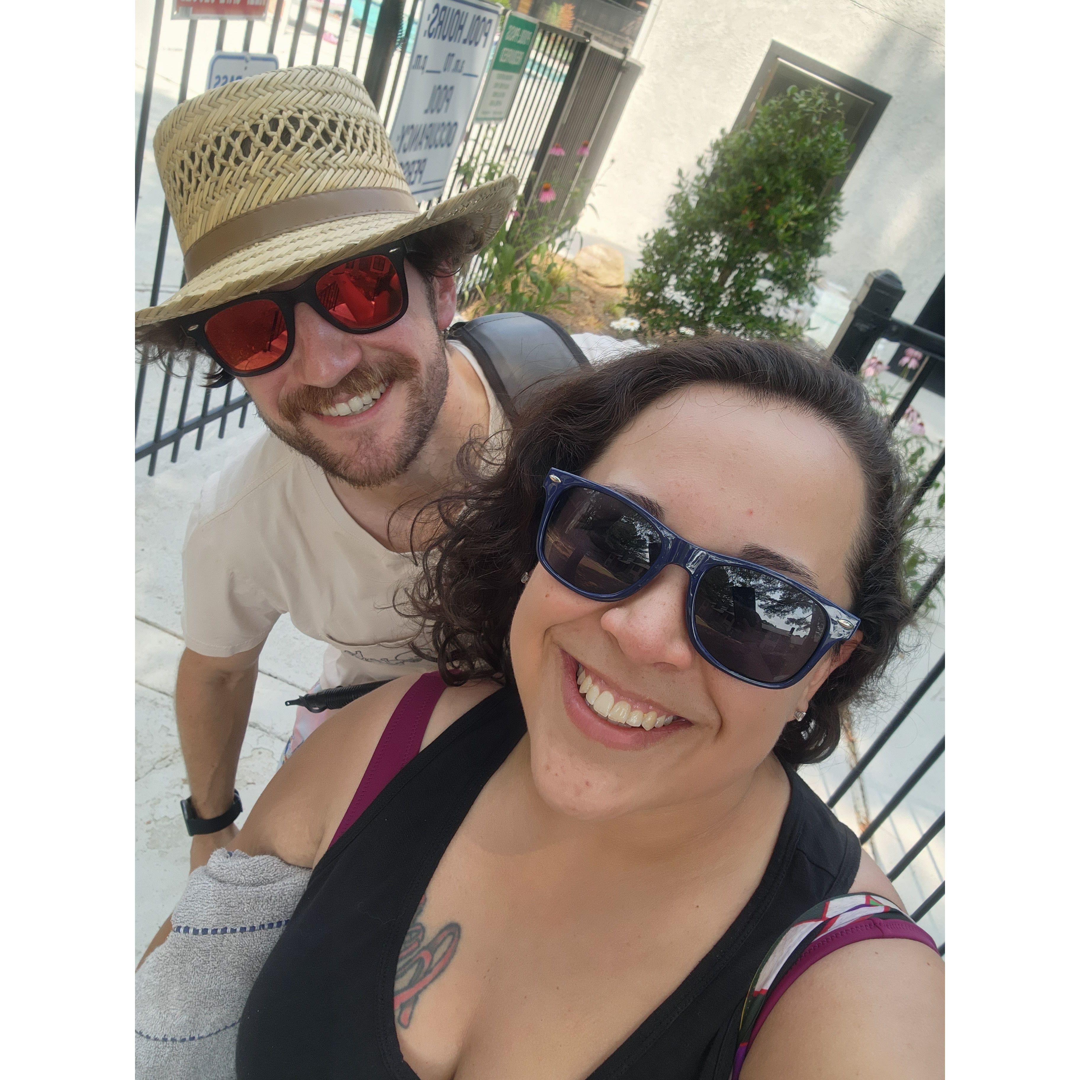 Pool time before birthday shenanigans for the birthday boy!! 06.17.23