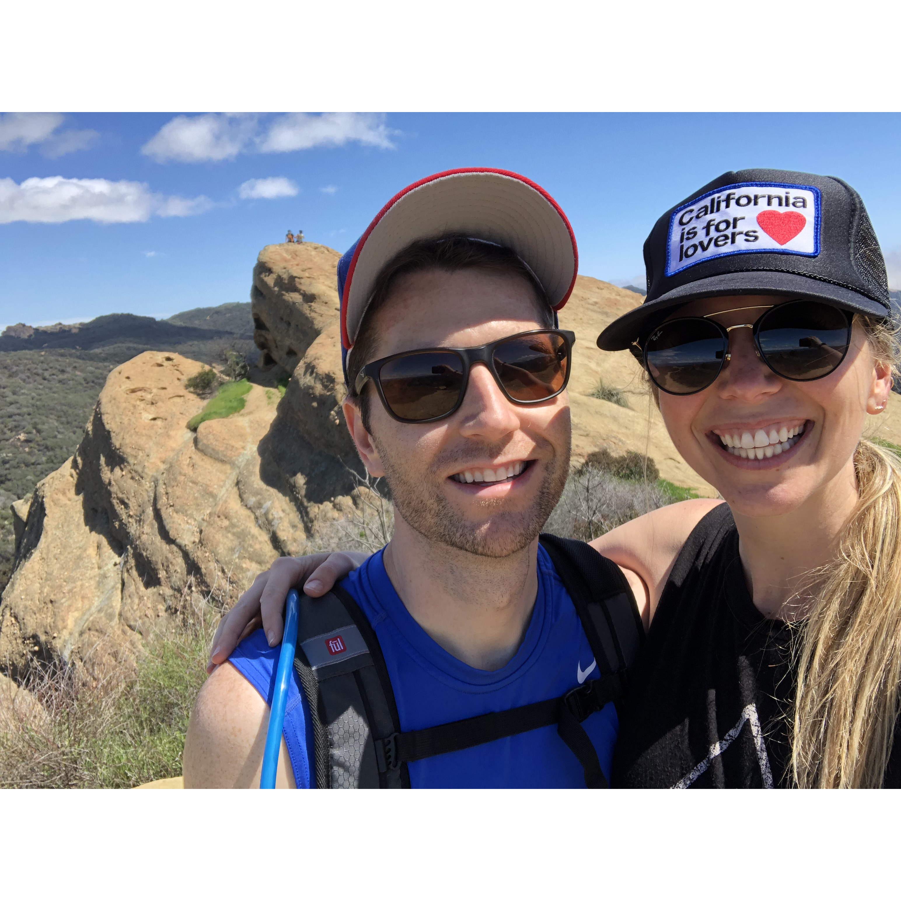 April 2018 - Our early dating hike dates in LA