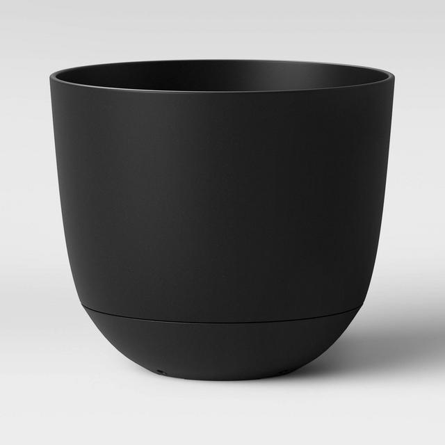 8" Self Watering Planter Black - Room Essentials™