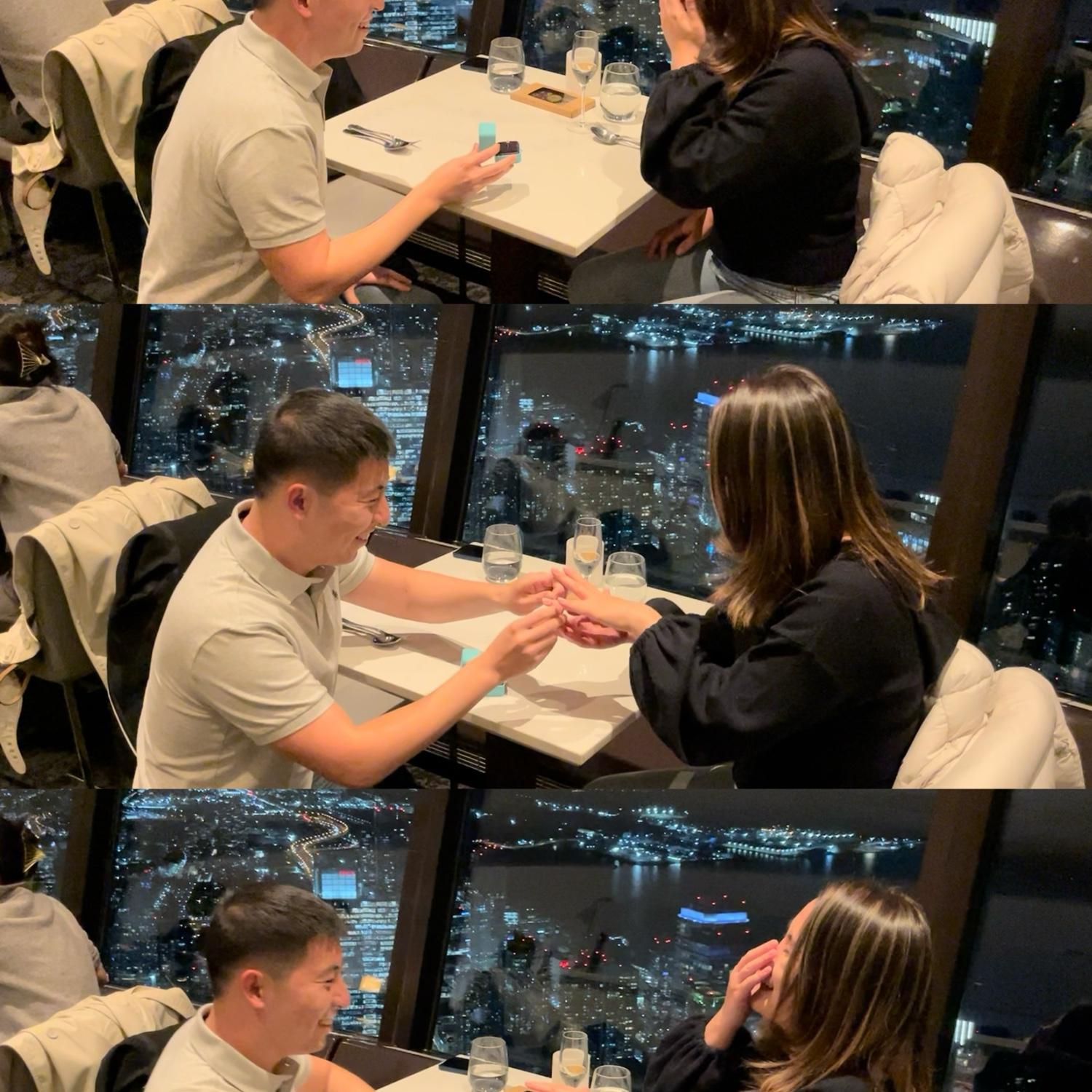 We got engaged at the CN Tower in Toronto, Canada in November 2023! 我们于2023年11月在加拿大多伦多的加拿大国家电视塔订婚!