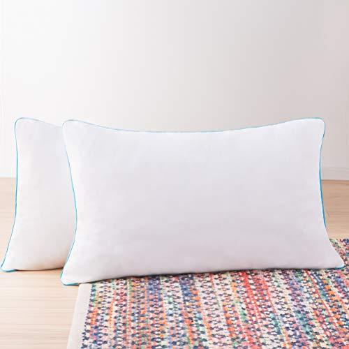 Linenspa 2 Pack Shredded Memory Foam Pillows - Moldable, Fluffable, Customizable - Universally Comfortable - Queen