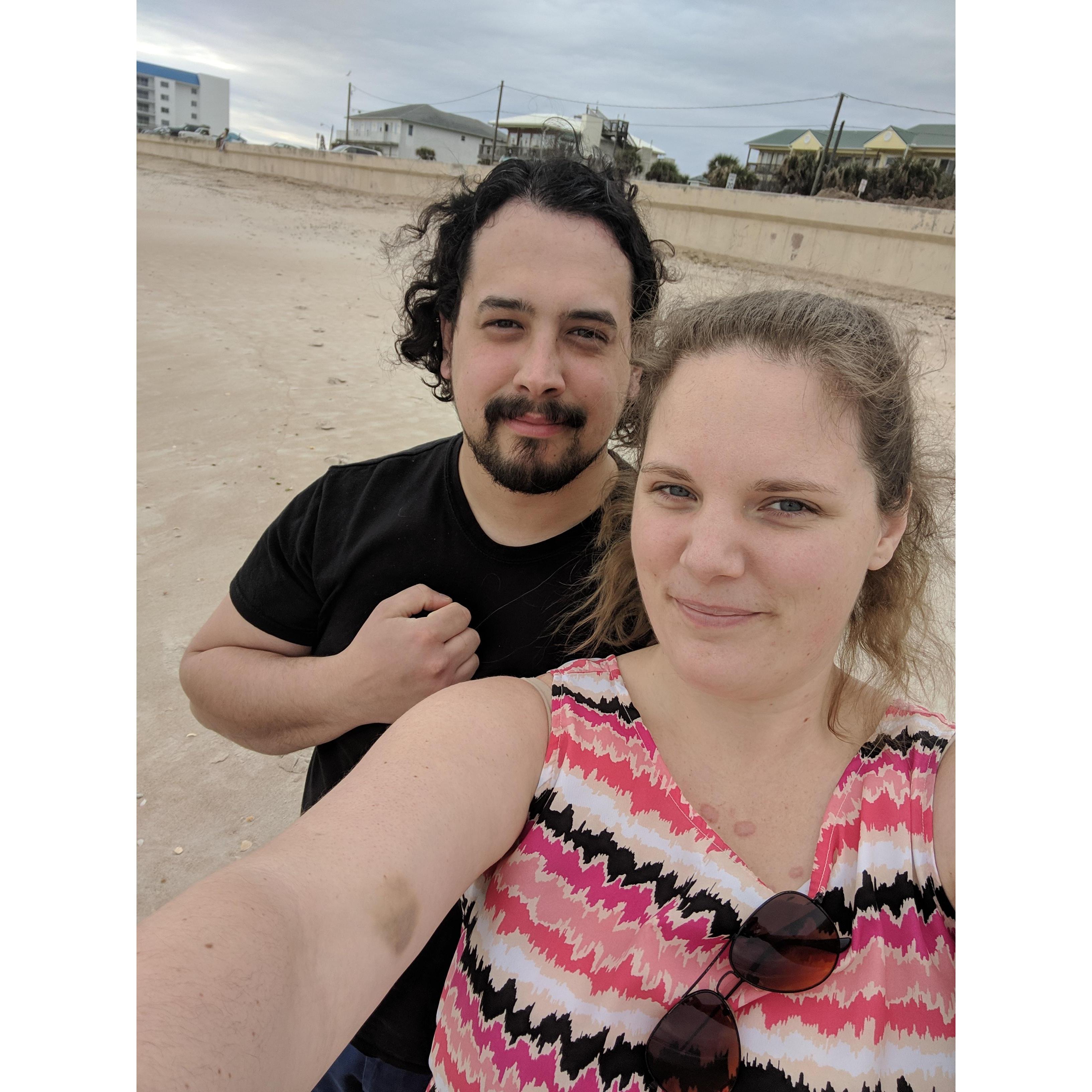 Stereotypical beach photo, T-30 minutes before the question was asked.