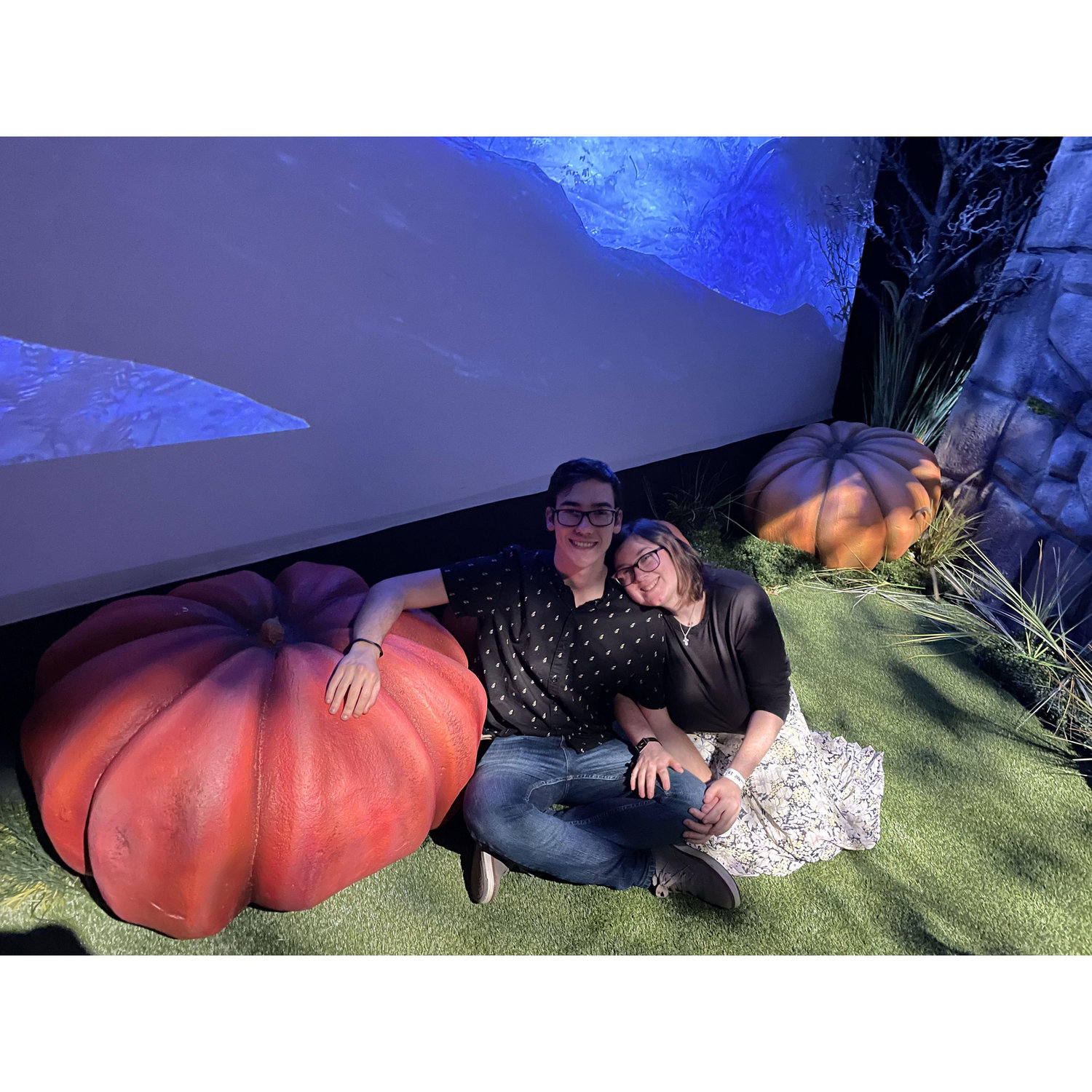 What better picture to have then of the two of the cutest pumpkins in Hagrid's pumpkin patch!