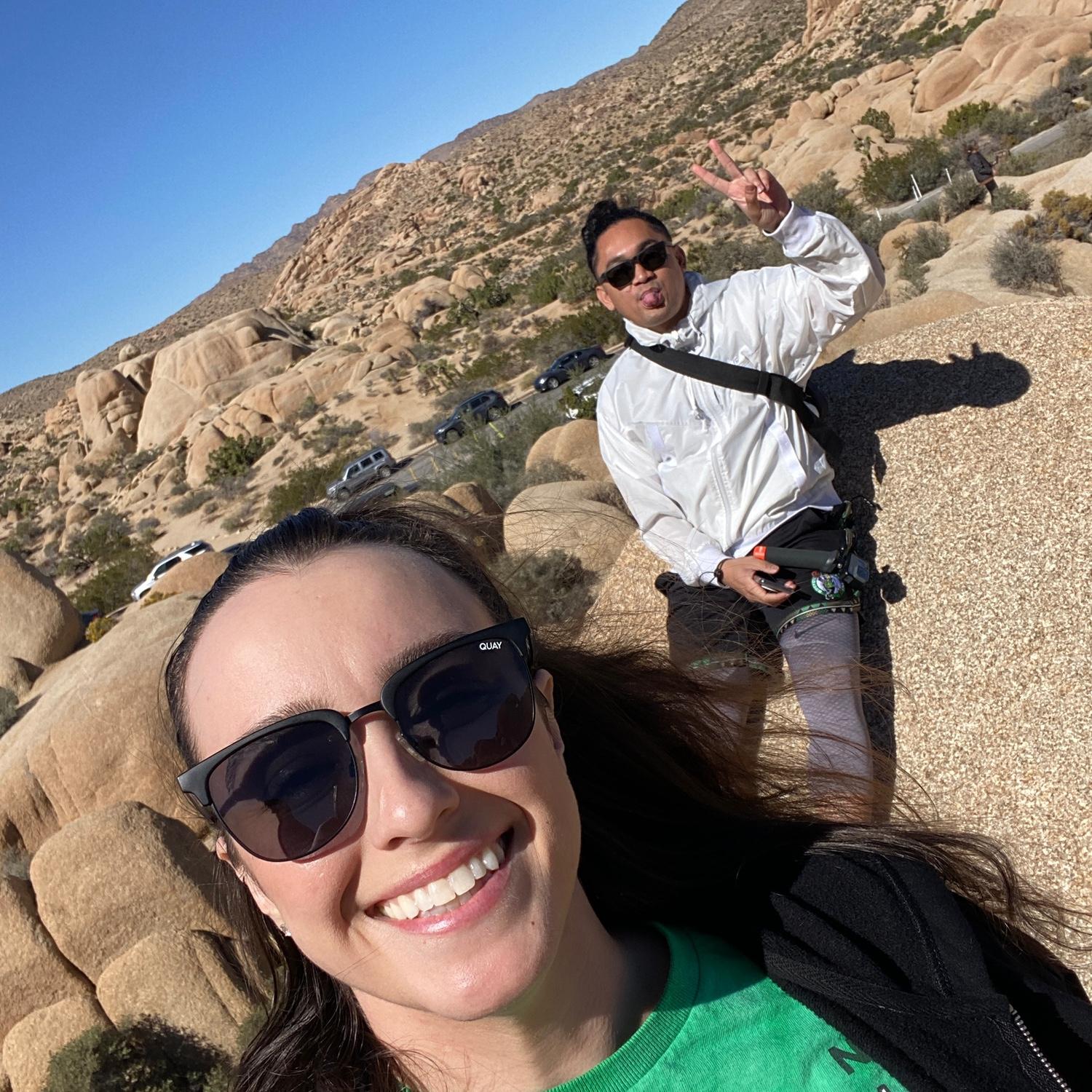 climbing rocks in Joshua Tree. oct ‘22